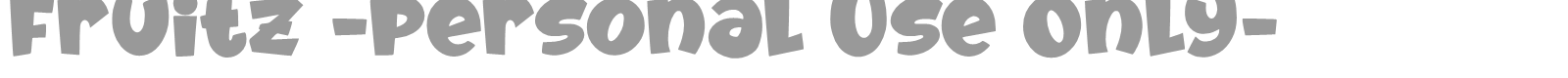 Fruitz font preview